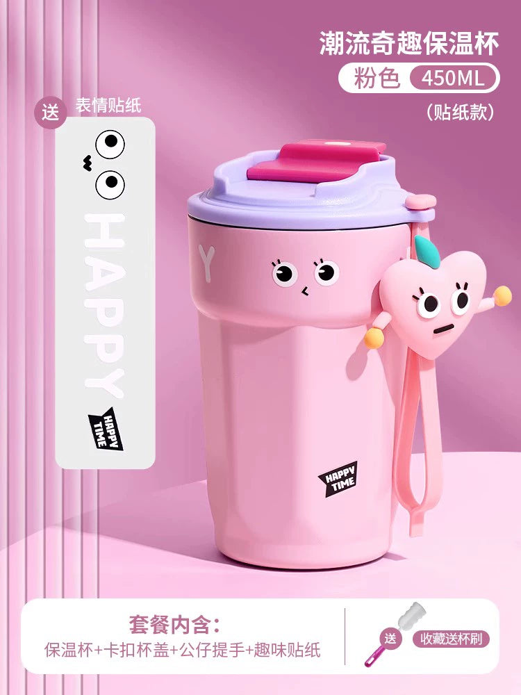 316 Stainless Steel Coffee Thermos Cup for Girls Good-looking Winter Cola Water Cup for Men Portable Cup 2023 New